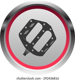 vector illustration of modern icon bike pedals