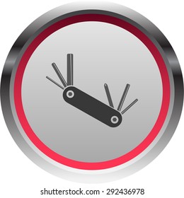 vector illustration of modern icon bike keys
