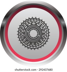 vector illustration of modern icon bike cassettes