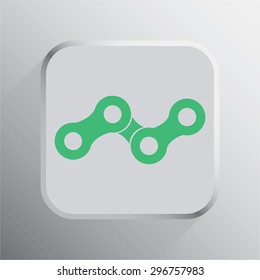 vector illustration of modern icon bike chains