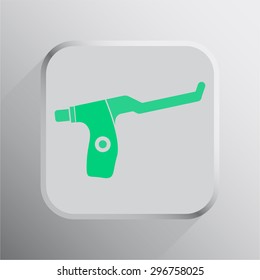 vector illustration of modern icon bike brakes