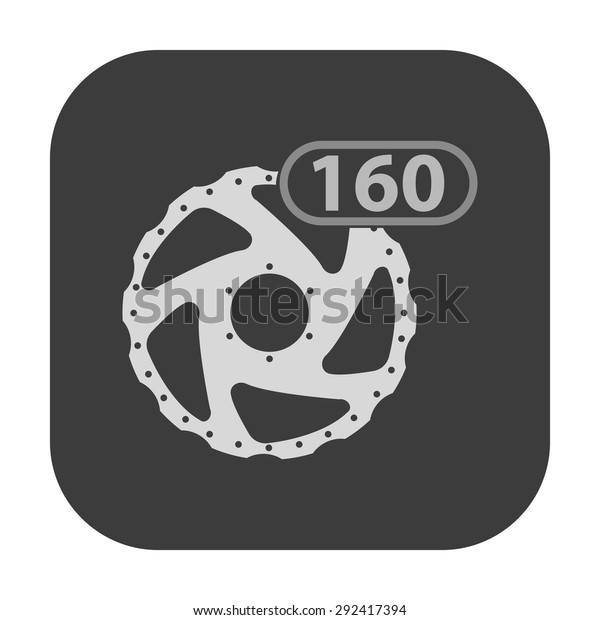 vector\
illustration of modern icon bike\
brakes