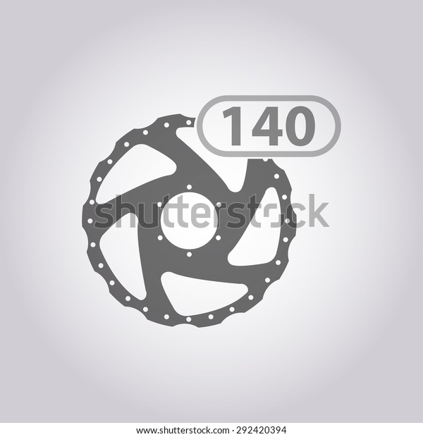 vector
illustration of modern icon bike
brakes