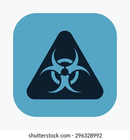 vector illustration of modern icon biohazard