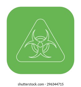 vector illustration of modern icon biohazard