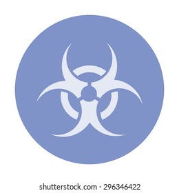 vector illustration of modern icon biohazard