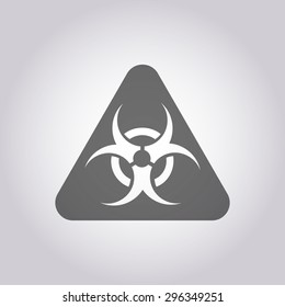 vector illustration of modern icon biohazard