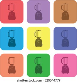 vector illustration of modern icon blender