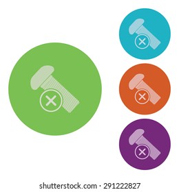 vector illustration of modern icon bolt
