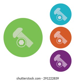 vector illustration of modern icon bolt