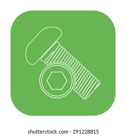 vector illustration of modern icon bolt