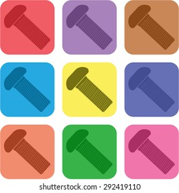 vector illustration of modern icon bolt
