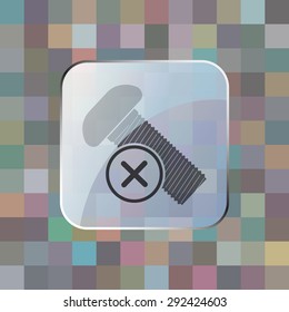 vector illustration of modern icon bolt