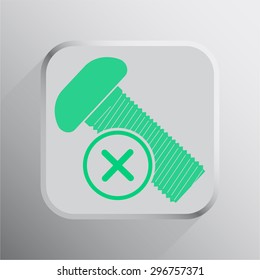 vector illustration of modern icon bolt