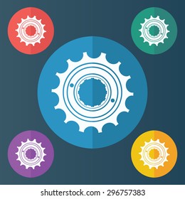 vector illustration of modern icon bolt