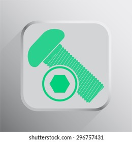 vector illustration of modern icon bolt