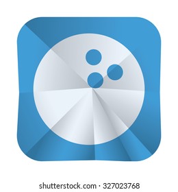 vector illustration of modern icon bowling ball
