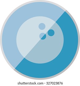 vector illustration of modern icon bowling ball