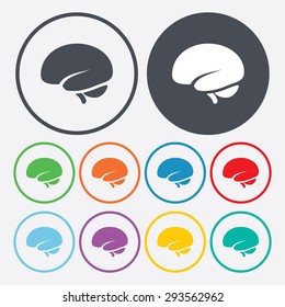 vector illustration of modern icon brain 