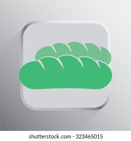 vector illustration of modern icon bread