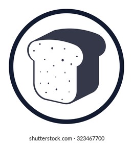 vector illustration of modern icon bread