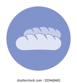 vector illustration of modern icon bread