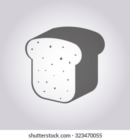 vector illustration of modern icon bread