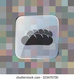 vector illustration of modern icon bread