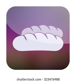 vector illustration of modern icon bread