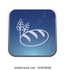 vector illustration of modern icon bread