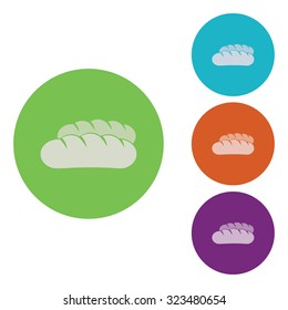 vector illustration of modern icon bread