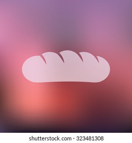 vector illustration of modern icon bread