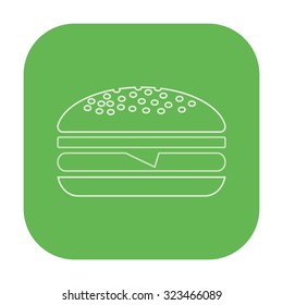 vector illustration of modern icon burger