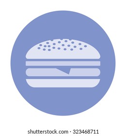 vector illustration of modern icon burger