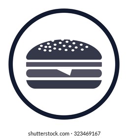 vector illustration of modern icon burger
