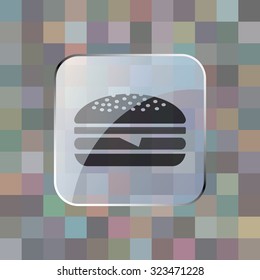 vector illustration of modern icon burger