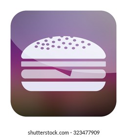 vector illustration of modern icon burger
