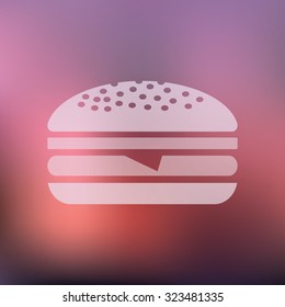 vector illustration of modern icon burger