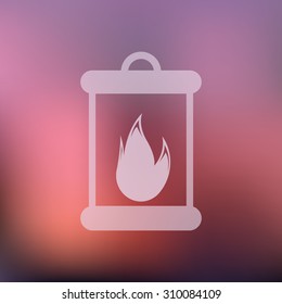 vector illustration of modern icon burner