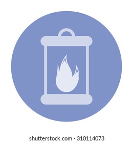 vector illustration of modern icon burner
