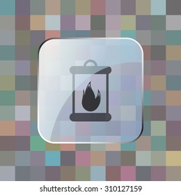 vector illustration of modern icon burner