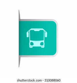 vector illustration of modern icon bus