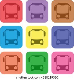 vector illustration of modern icon bus