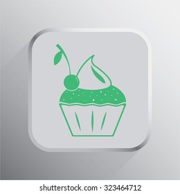 vector illustration of modern icon cake