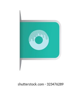 vector illustration of modern icon cake