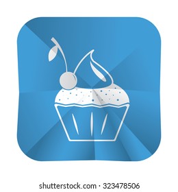vector illustration of modern icon cake