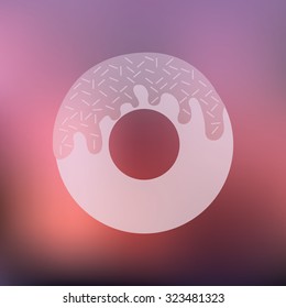 vector illustration of modern icon cake