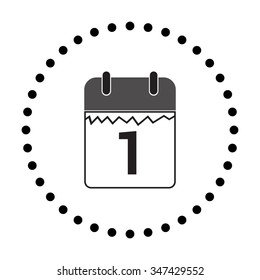 vector illustration of modern icon calendar 2016 