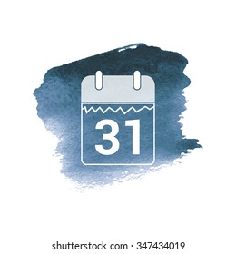 vector illustration of modern icon calendar 2016 