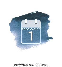 vector illustration of modern icon calendar 2016 